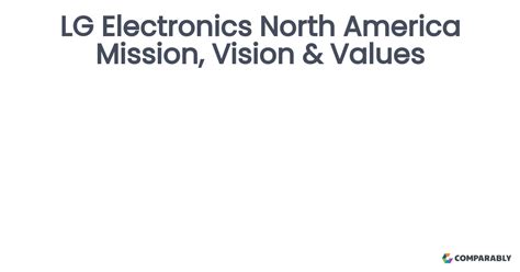 lg electronics mission statement